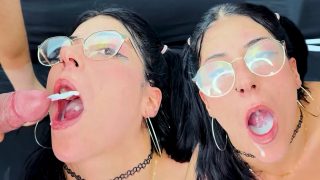 Su primer Bukkake – La Sadica Vive