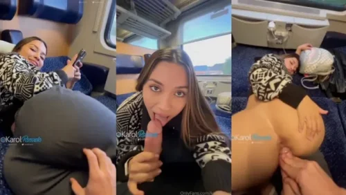 Karol Rosado se deja follar en un tren